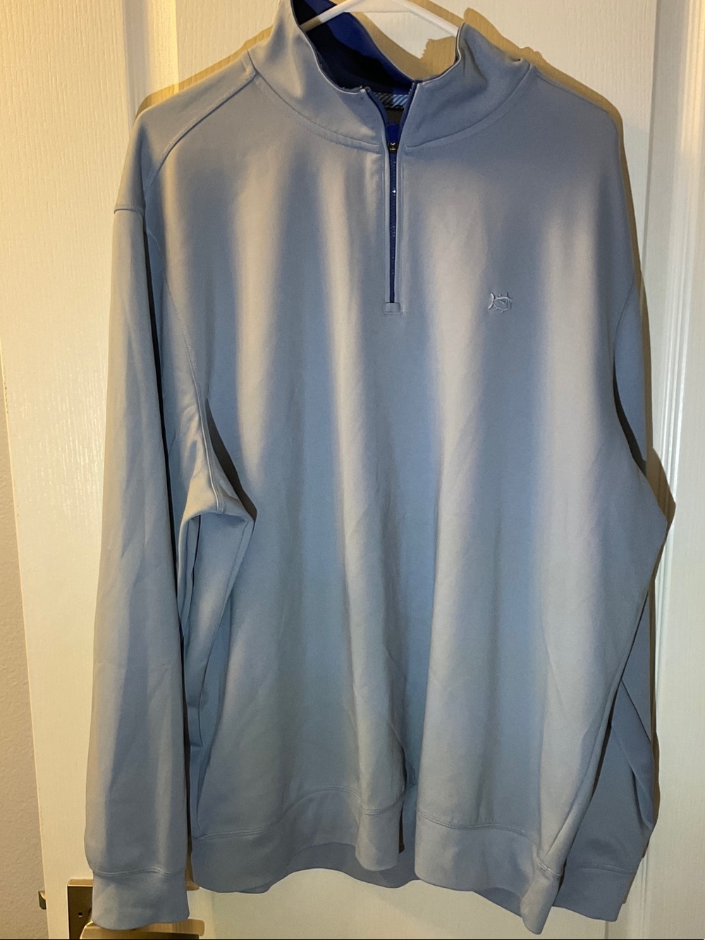 Southern Tide Light Blue Quarter-Zip Pullover